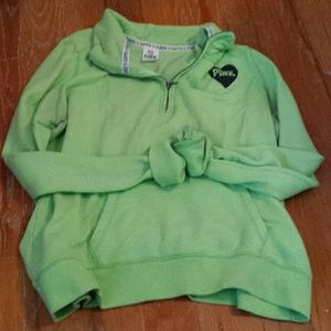 PINK half zip pullover