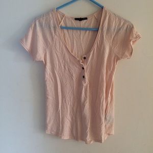 Truly Madly Deeply Pink Henley