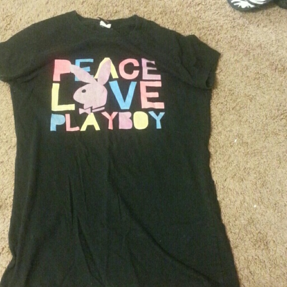 T-shirt peace love playboy