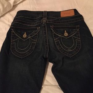 True Religion wide leg jeans