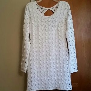 Free People white long sleeved dress