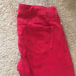Red Hollister Jeggings