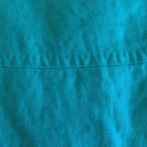 Banana Republic teal linen skirt size 4 - Picture 2 of 3