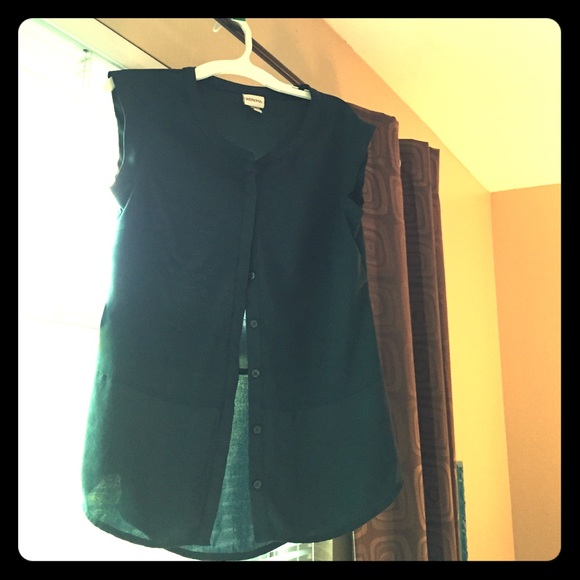 Green button up