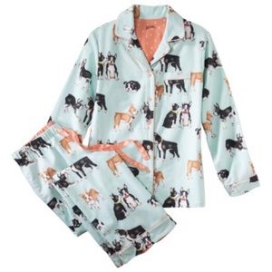 Adorable Puppy Dog Print Pajama Set
