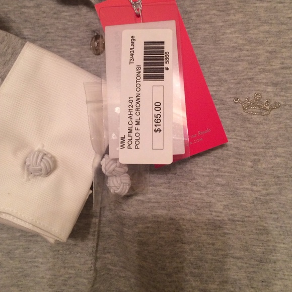 Polo vicomte A gray top, NWT - Picture 2 of 3