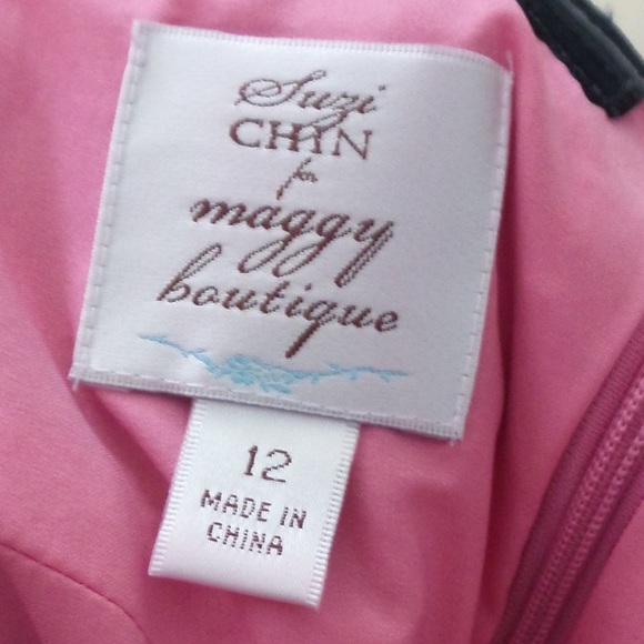 Suzi Chin Maggy Boutique Pink Strapless Dress - Picture 4 of 4