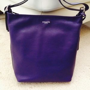 Coach Legacy Leather Duffle in Purple (Marine)