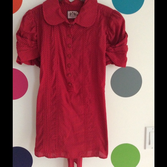 Retro pin-up style Juicy Couture Top Sz 8