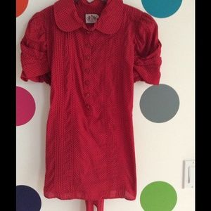 Retro pin-up style Juicy Couture Top Sz 8