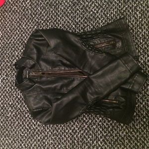 Faux Leather Jacket Size M WORN ONCE