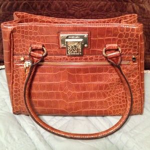 Anne Klein Faux Alligator handbag