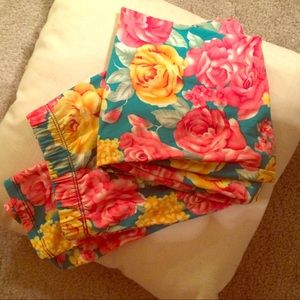 LulaRoe Floral Leggings