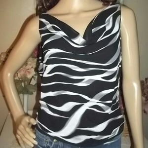 Cache drape neck size 10 tank blouse