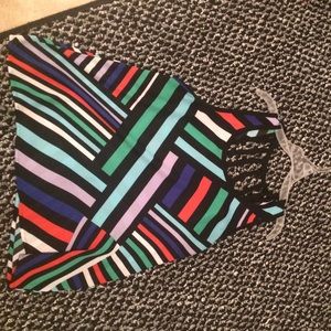 Abstract Cut Out Back Nice Tank Size Small