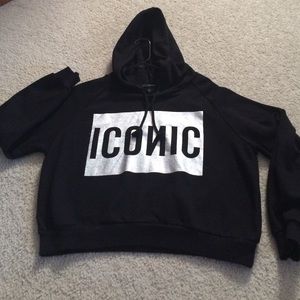 Forever 21 "iconic" cropped hoodie