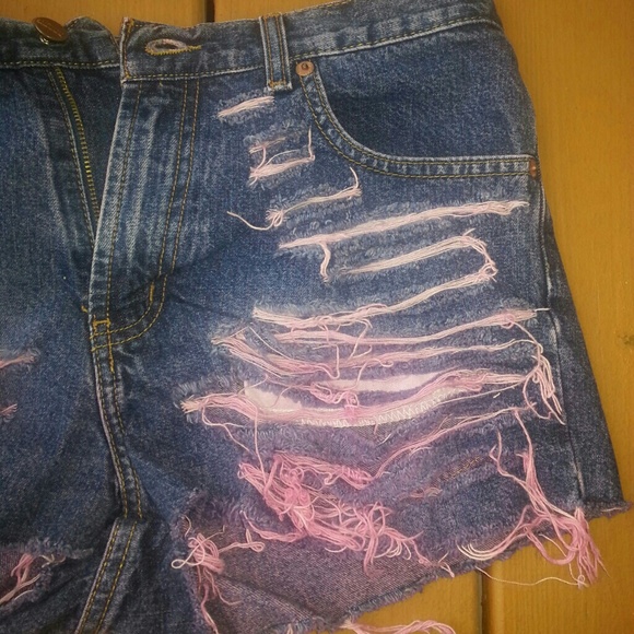 Denim Ripped Shorts - Picture 2 of 4