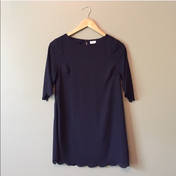 ❌TRADED❌Tobi Navy Blue Scallop Dress - Picture 2 of 2