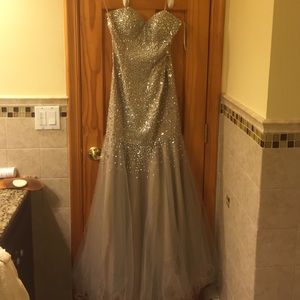 Beige terani prom dress
