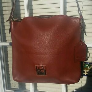 Dooney and Burke brown leather purse