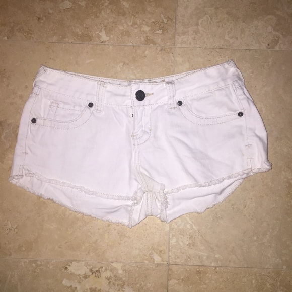 White jean shorts!
