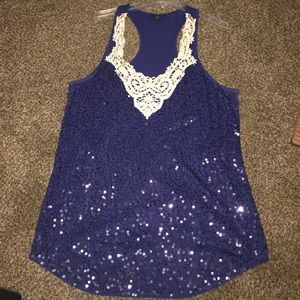 Express // sequin top