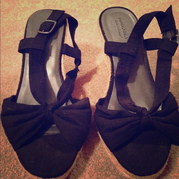 Sonoma Shoes - Black Wedge Shoes