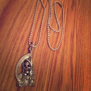 Grim reaper necklace