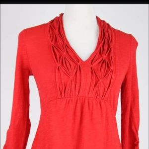 Anthropologie Daletta Red Top