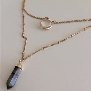 Short Express Gemstone Layered Necklace