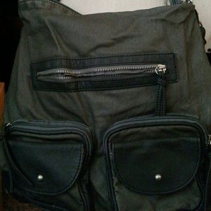 Army green cross body bag; never used
