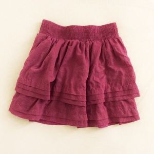 Aeropostale tiered woven mini skirt