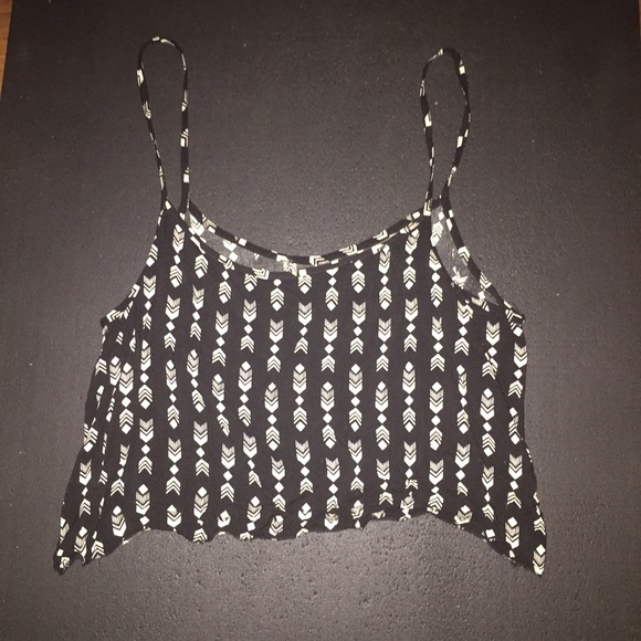 Black Forever 21 Tribal Top