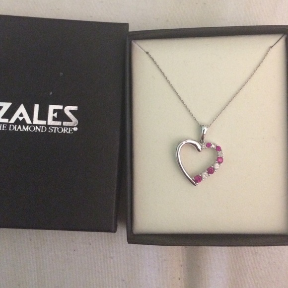 Zales heart necklace
