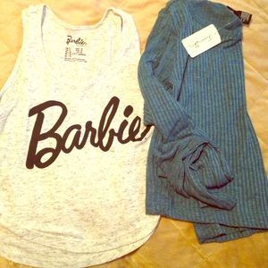 Barbie Forever 21 Crop & Blue Sleeved Crop