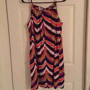 Colorful zebra print sundress