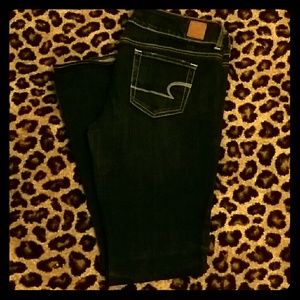 Like new American Eagle dark jeans size 12