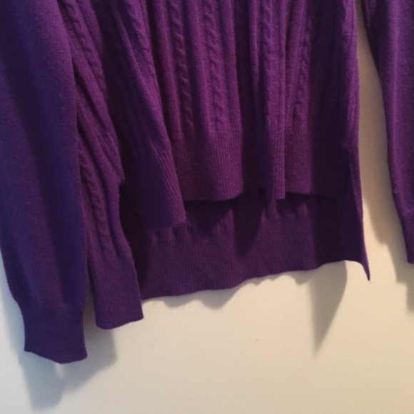 NWT Purple cashmere sweater AQUA - Picture 3 of 4