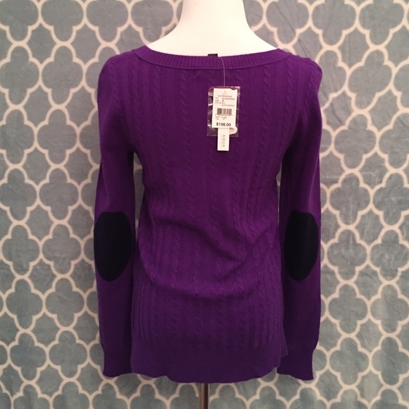 NWT Purple cashmere sweater AQUA - Picture 4 of 4