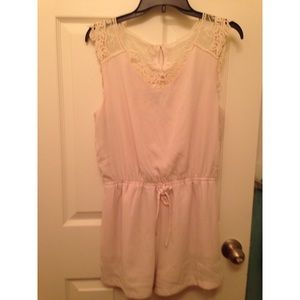 🚫SOLD ON VINTED🚫Cream Jumpsuit