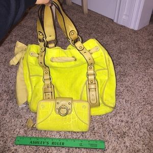 Large Yellow Juicy Couture Purse