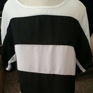 Striped dress top; never worn
