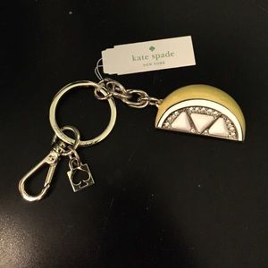 Kate Spade lemon slice key chain