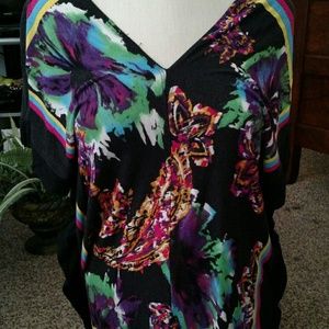Floral butterfly top