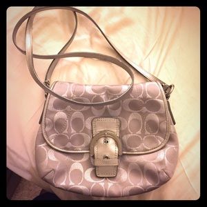 Coach cross body bag (gray/silver)