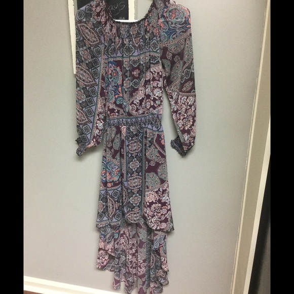 Hi-low colorful dress!