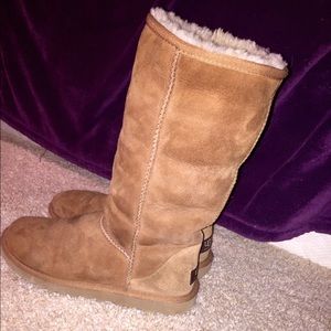 Tall chestnut UGGs