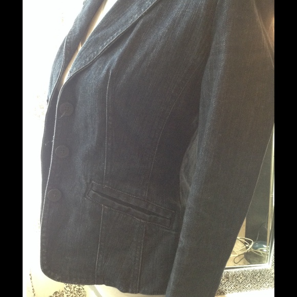Stretchy denim blazer - Picture 3 of 3