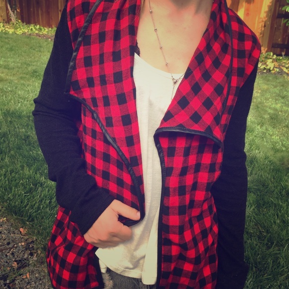 Plaid sweater