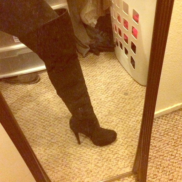 Thigh-high boots